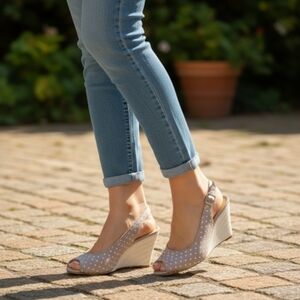 Nine & Co by Nine West Taupe/Cream Espadrilles